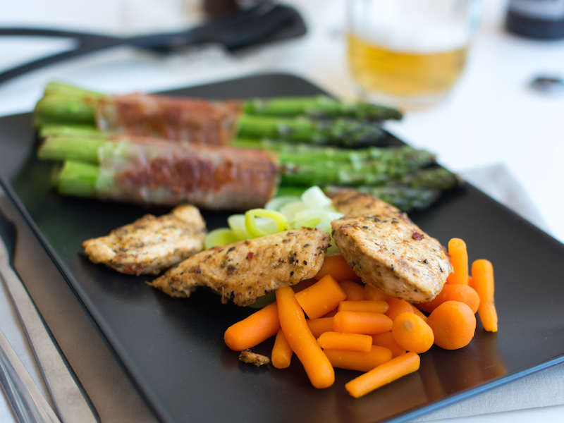 Chicken breast steak with